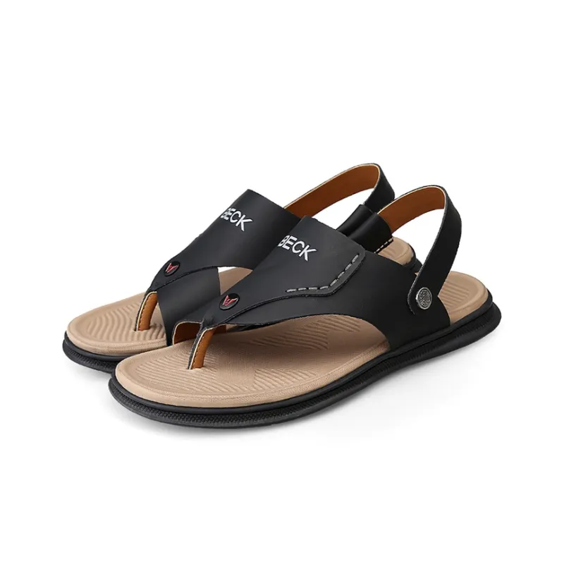 BECK Stylish Sandals Men's Black-3