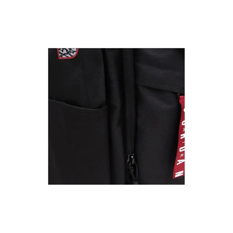 Jordan Polyester Backpack Regular Unisex Black Red-6