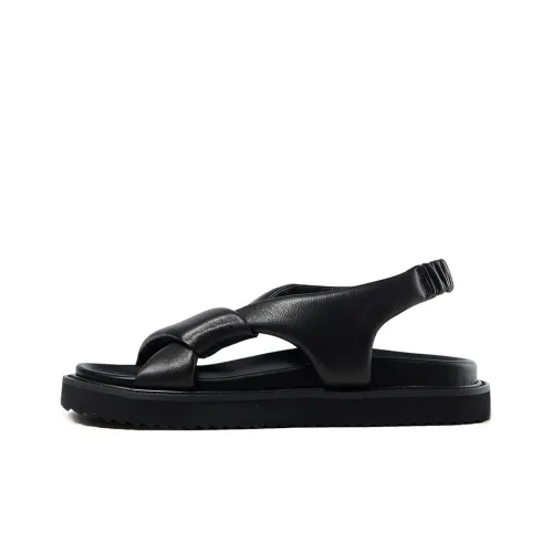 FED Beach Sandals Women's Green/Ecru/Black