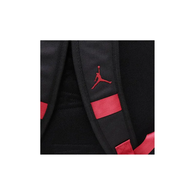 Jordan Polyester Backpack Regular Unisex Black Red-5