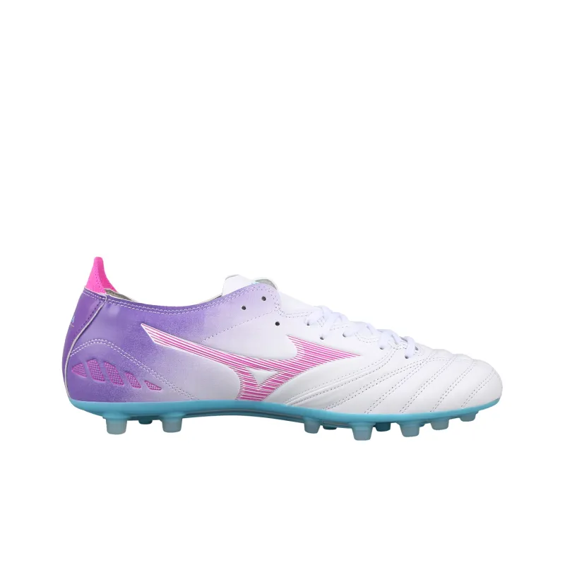 Mizuno AG Rubber Short Studs Cushioning Soccer Shoes Men's White Purple-1