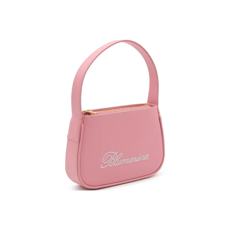 Blumarine Patent Leather Shoulder Bag Crossbody Bag Handbag Mini Women's Pink-2