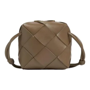 Bottega Veneta Sheepskin Camera Bag Shoulder Bag Crossbody Bag Mini Women's Brown