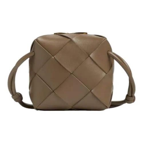 Bottega Veneta Sheepskin Camera Bag Shoulder Bag Crossbody Bag Mini Women's Brown