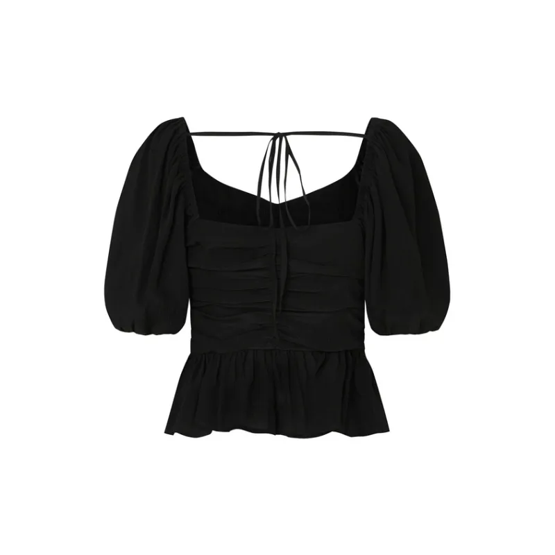 MO&CO Crop Tops Women's Black-1