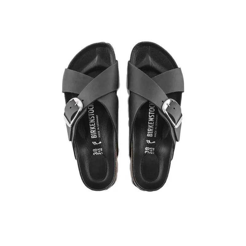 Birkenstock Siena Stylish Sandals Women's Black Narrow Fit-3