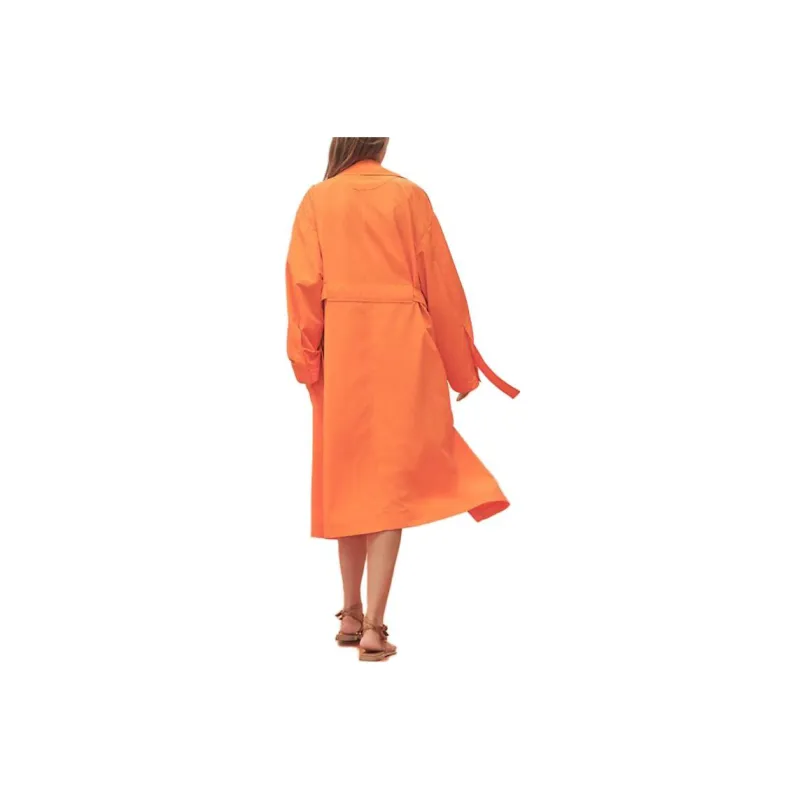 HERMES Trench Coats Women's Orange-1