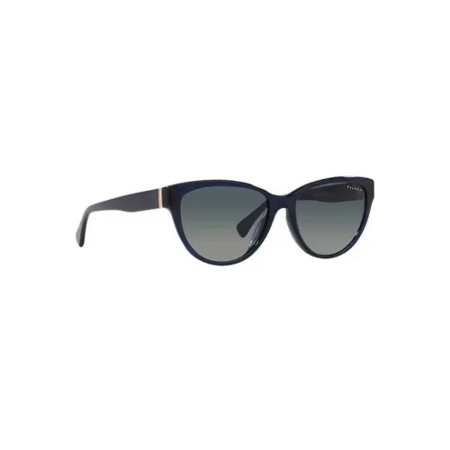 Polo Ralph Lauren Plate Frame Irregular Shape Sunglasses Women's Blue