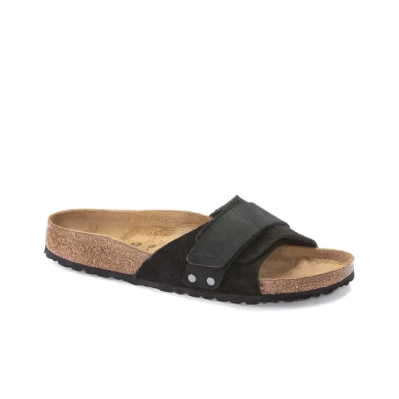 Birkenstock Oita Suede Leather Narrow Fit Sandals 'Black' Women's-1