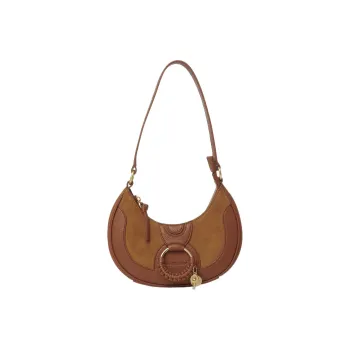 See By Chloe Hana Cow Leather Crescent Bag, Handbag, Shoulder Bag Women's Beige