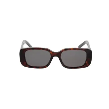 DIOR Plate Frame Square Sunglasses Women's Tortoiseshell