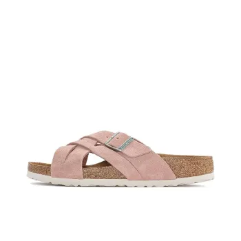 Birkenstock Lugano Collection Stylish Sandals Unisex Pink Narrow Fit