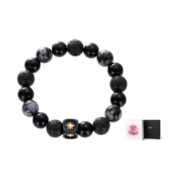 AKAK Jade Bracelets Men Sparkling Star Beaded Bracelet