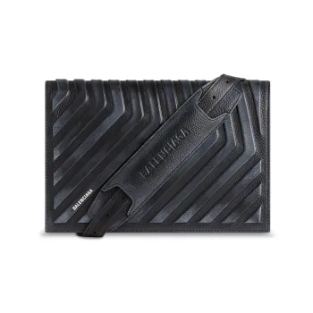 Balenciaga Car Flap Dirty Effect Crossbody Black
