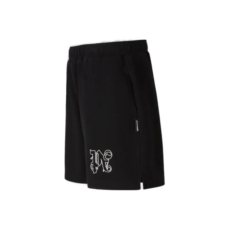 PALM ANGELS Logo Embroidered Bermuda Shorts-2