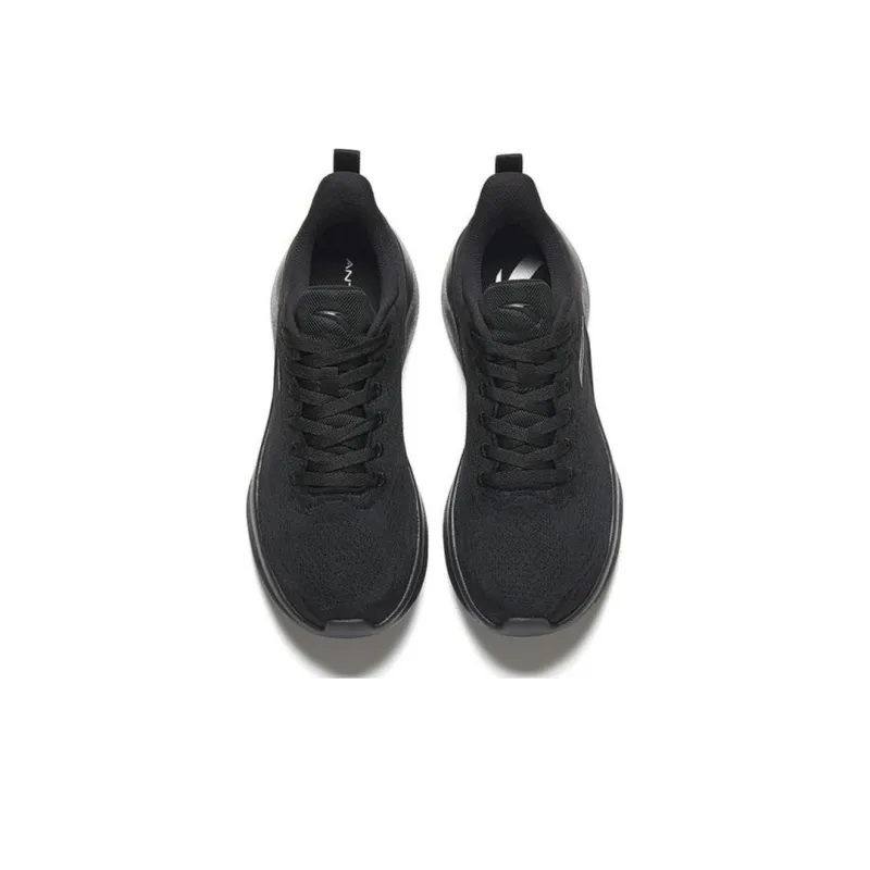 Anta Abrasion Resistant Low Top Running Shoes Men's Black-1