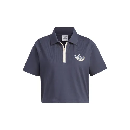 Adidas Originals Polo Shirts Women's Dark Navy Blue