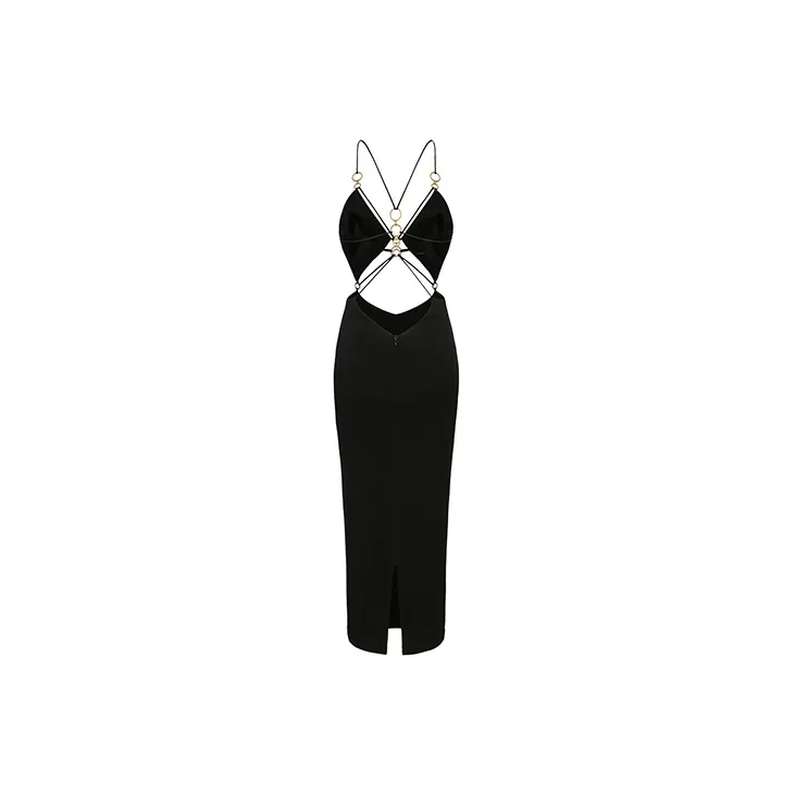 NANA JACQUELINE Slip Dress Women's Black-1