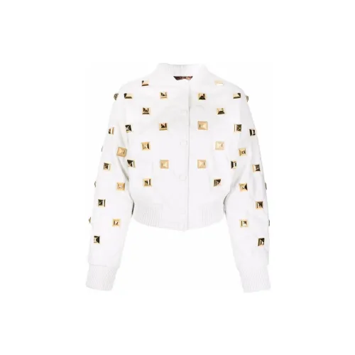 PHILIPP PLEIN Studded Quilted Bomber Jacket