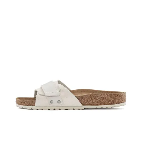 Birkenstock Oita Suede Leather Sandals 'Antique White' Women's
