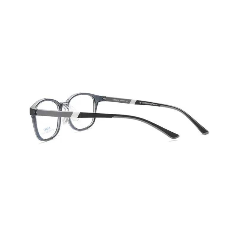 SEIKO Square Eyeglass Frames Kids' Gray-2