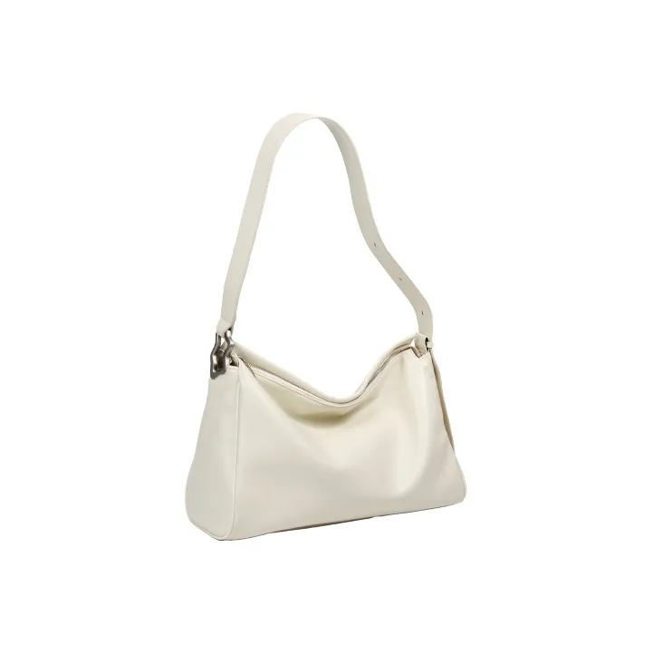 YOCAMU Cow Leather Tote Bag Shopping Bag Shoulder Bag Crossbody Bag Large Size Unisex Black/White/Silver-12