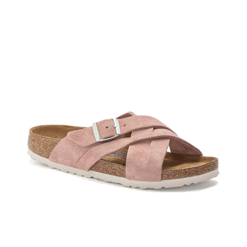 Birkenstock Lugano Collection Stylish Sandals Unisex Pink Narrow Fit-1