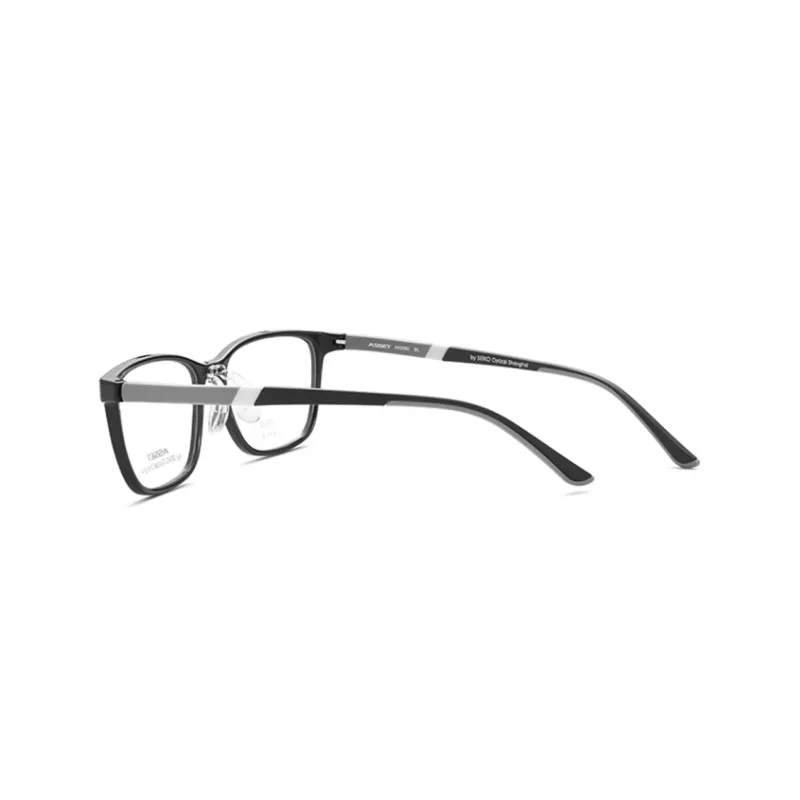SEIKO Rectangular Eyeglass Frames Unisex Black-2