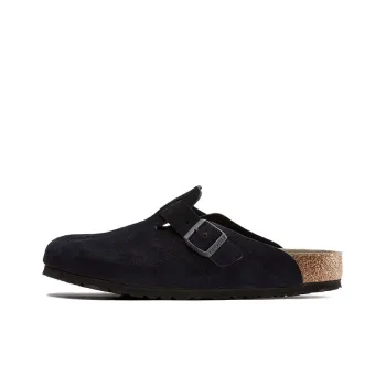 Birkenstock Boston Soft Footbed Suede Leather 'Midnight'