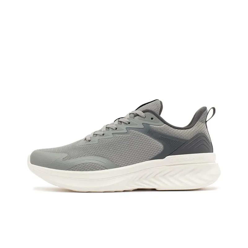 361° Cushioning, Breathable, Lightweight Low Top Running Shoes Men's Gray White-0