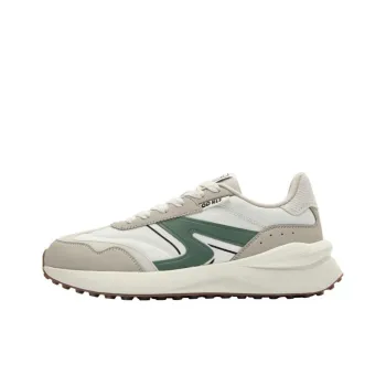 QIAODAN White 2.0 Height Increasing Low Top Q LITESPEED Q LITESPEED Technology Running Shoes Women's White Green