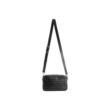 Bottega Veneta Cow Leather With Leather Crossbody Bag Shoulder Bag Men's Black