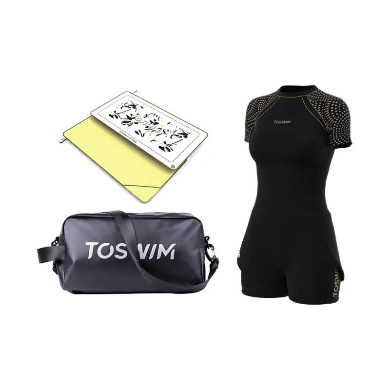 TOSWIM Swimming Sets Polyamide Elastane Beach Vacation Surfing Hot Spring Water Play Women's S M L XL 2XL 3XL-1