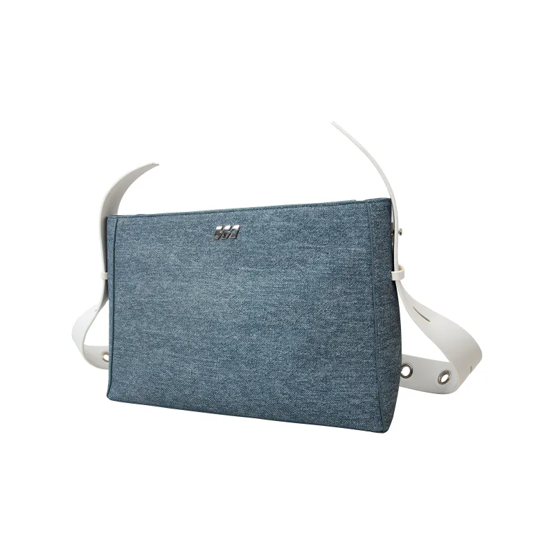 MQ Pu Leather Tote Bag, Shopping Bag, Shoulder Bag Tubas Women's Denim Blue-2