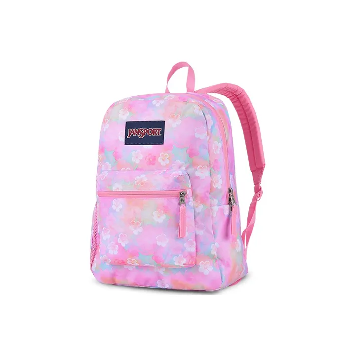 JanSport Fabric Laptop Backpack Medium Size Unisex Neon Floral-1