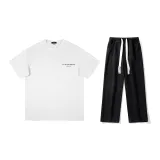 Set (White Short-Sleeved+Black Jeans)