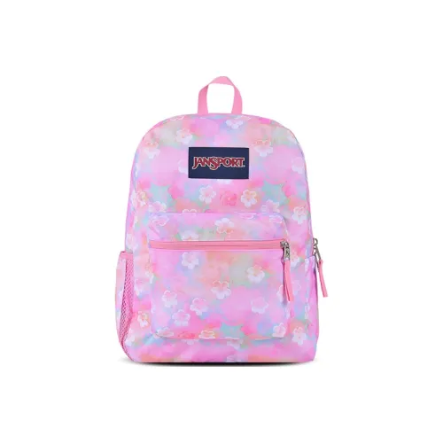 JanSport Fabric Laptop Backpack Medium Size Unisex Neon Floral