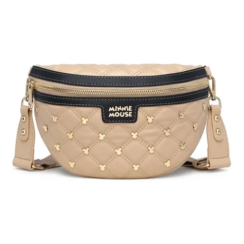Disney Minnie Series PU Fanny Pack Crossbody Bag Shoulder Bag Women's Khaki