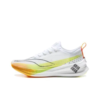 LiNing Feidian 3 Elite Durable Breathable Low Top Running Shoes Unisex White Green Orange