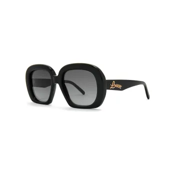 LOEWE Irregular Shape Sunglasses Women's Black