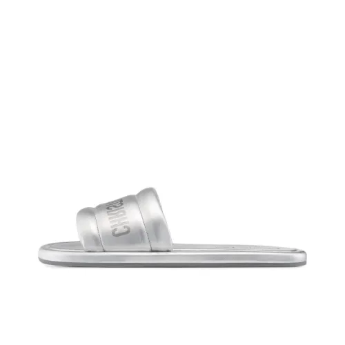 DIOR Every D Slide Slippers Women's Silver