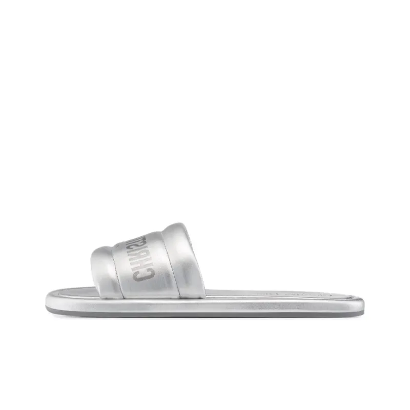 DIOR Every D Slide Slippers Women's Silver-0
