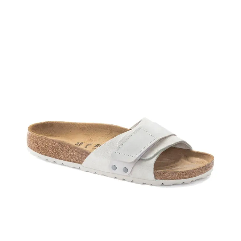 Birkenstock Oita Suede Leather Sandals 'Antique White' Women's-1