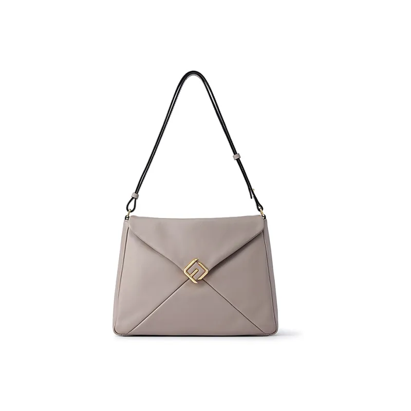 FION Cow Leather Tote Underarm Shoulder Bag Tubas Women's-0