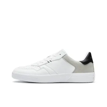 Rockfish Anti Slip And Wear Resistant Balance Low Top Skateboard Shoes Men's White Black