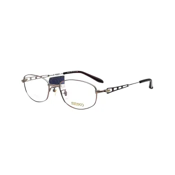 SEIKO Square Eyeglass Frames Women's Gold