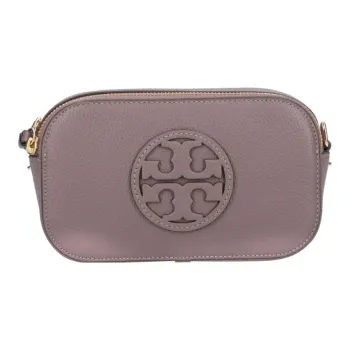 TORY BURCH Leather Shoulder Bag Crossbody Bag Mini Women's Taupe
