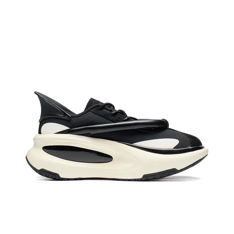 LiNing Cloud Travel Orca Abrasion Resistant Breathable Low Top Sports Casual Shoes Men's Black White-1