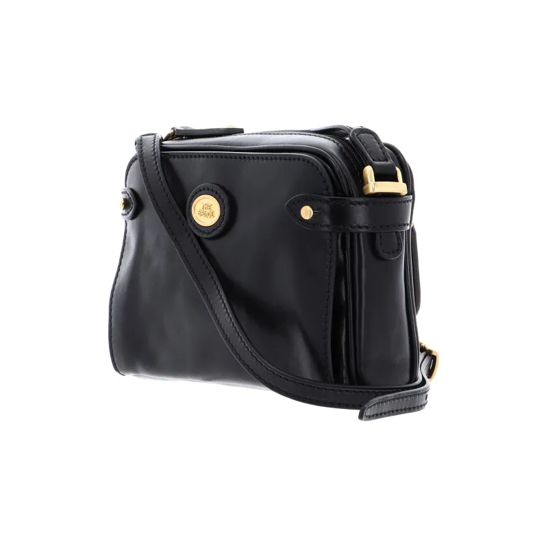 THE BRIDGE Leather Shoulder Bag Crossbody Bag Mini Women's Black-2