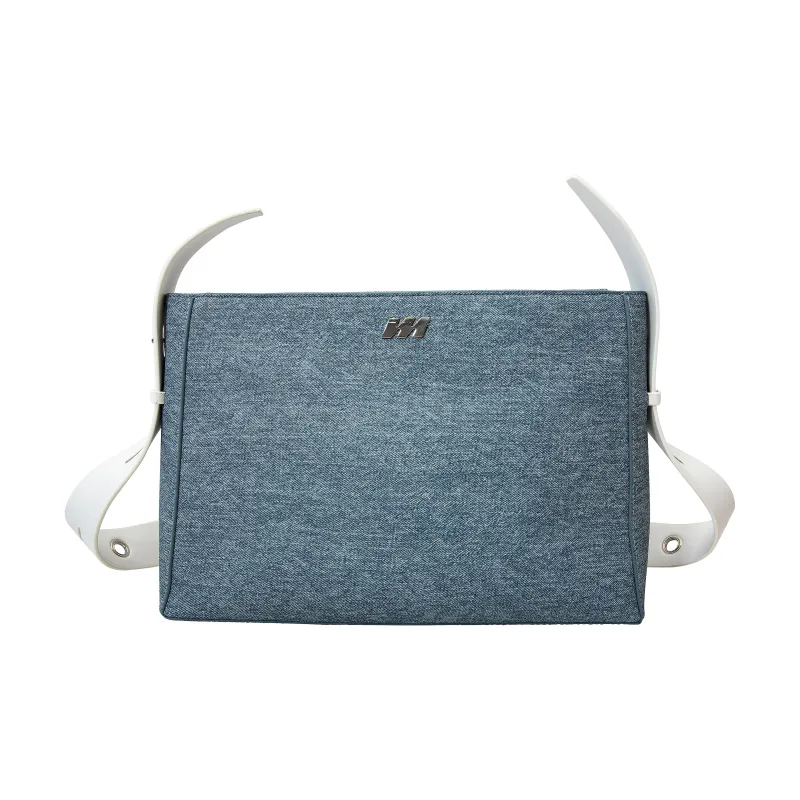 MQ Pu Leather Tote Bag, Shopping Bag, Shoulder Bag Tubas Women's Denim Blue-0